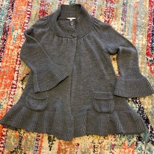 Cowl Neck Bell sleeve Bell hem Cardigan